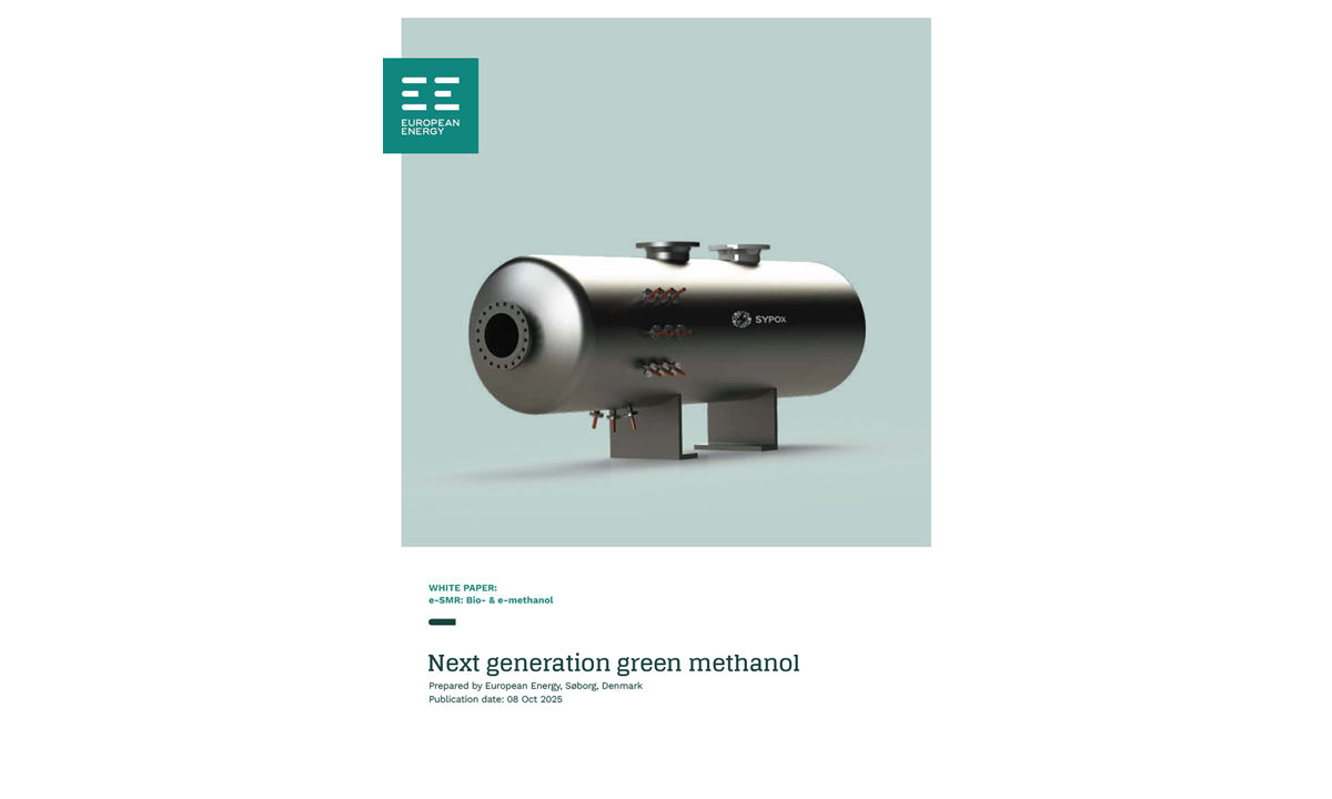 Cover page of white paper on next generation green methanol