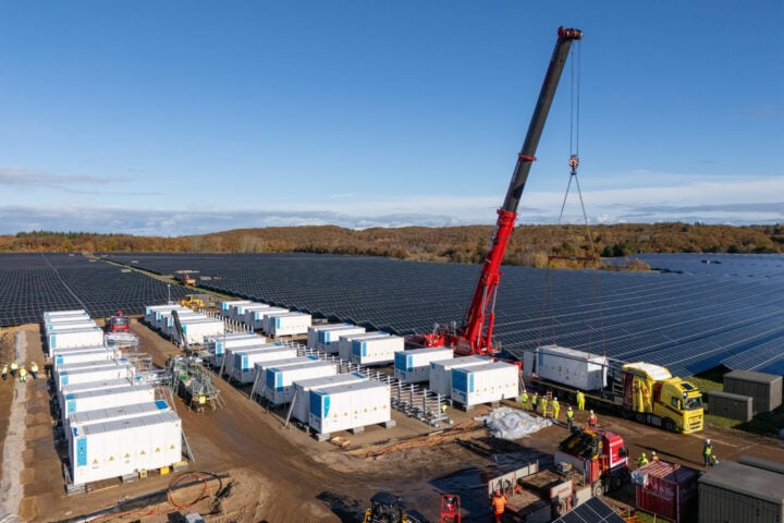 Construction of Kvosted battery storage