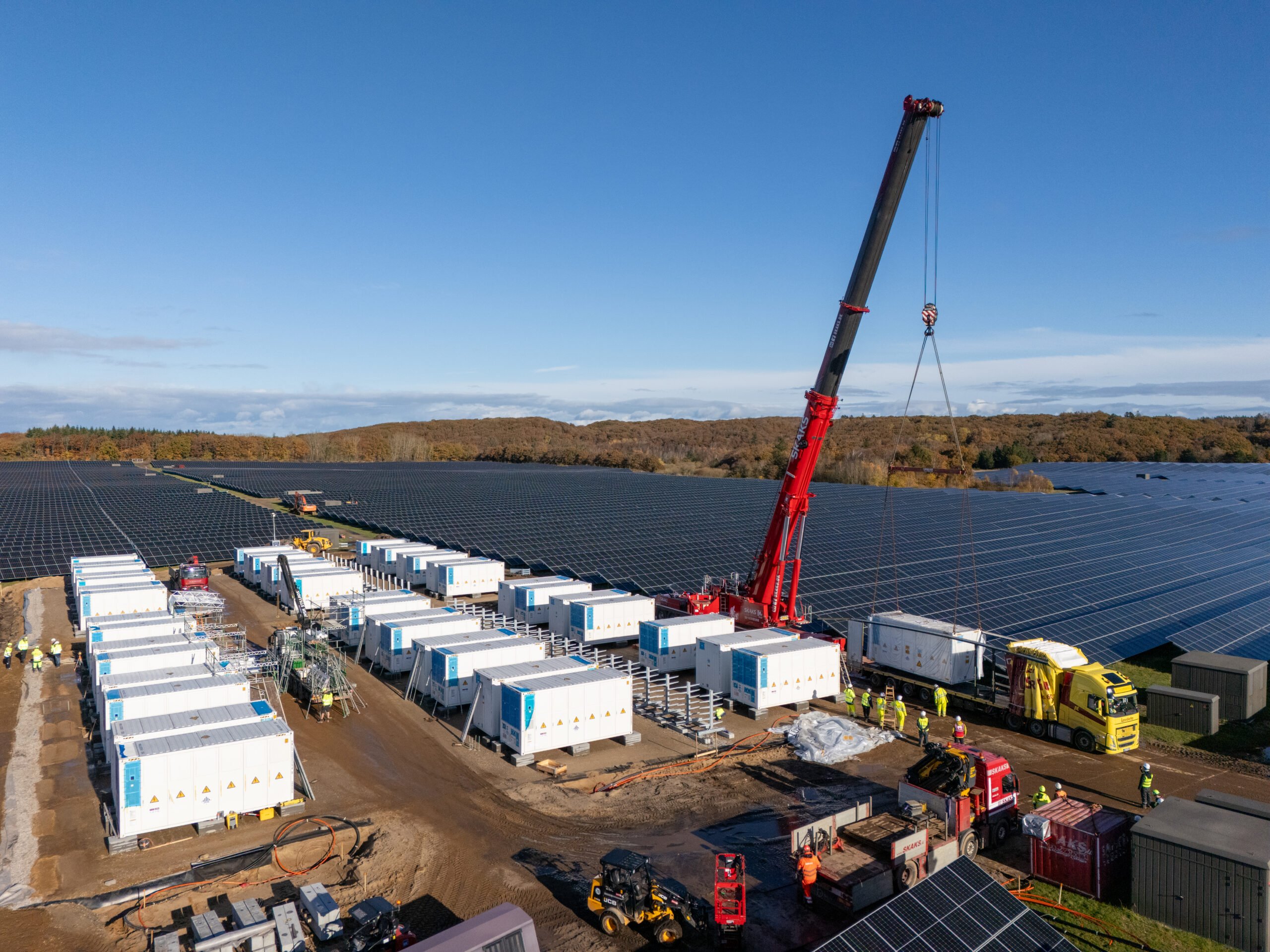 Construction of Kvosted battery storage
