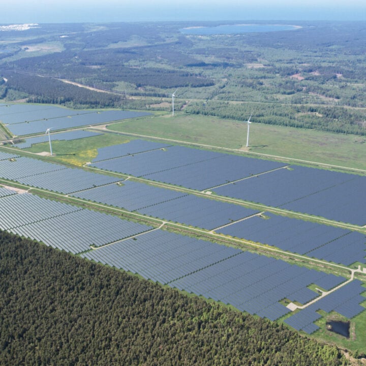 Visualisation of Ventspils solar park in Latvia