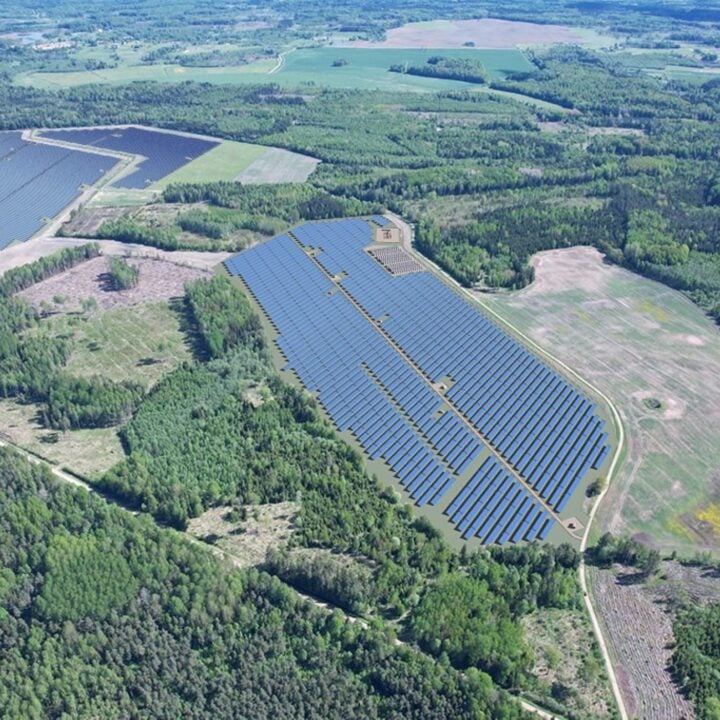 Visualisation of Saldus solar and BESS park in Latvia