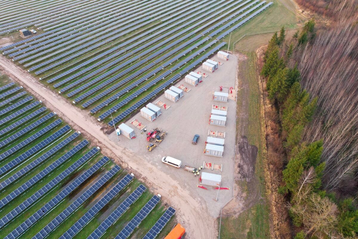 Anyksciai solar and battery park in Lithuania